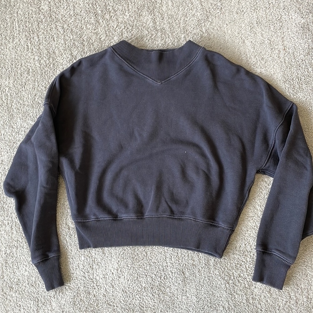 EC Wilfred Free Katy Sweater Cropped mock-neck sweater - Size XXS